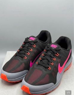 Women size 7 Nike Black Pink and Orange Women's Running Shoes