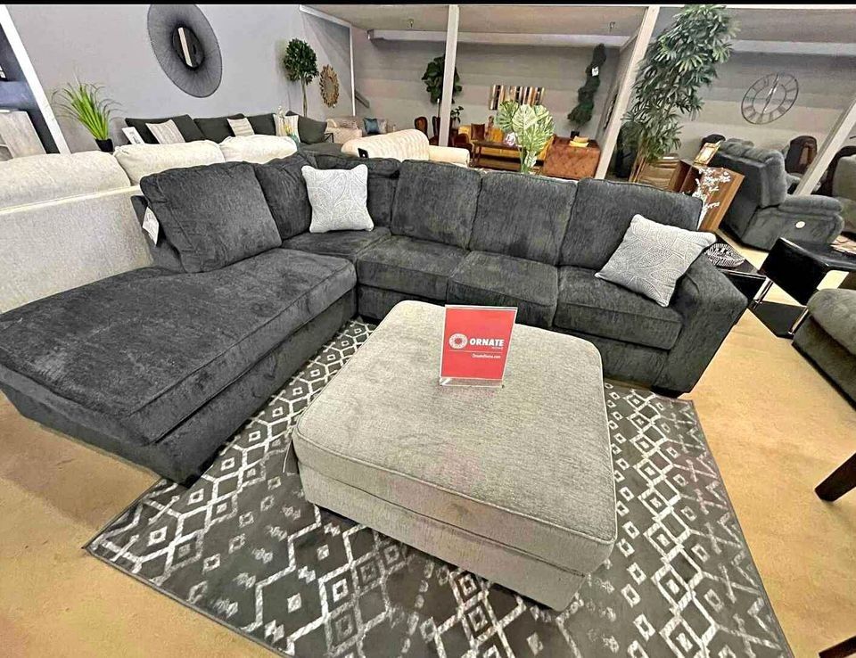 Altari Slate 2 Piece Sectional with Chaise ▪️ Finance Available ▪️Brand New