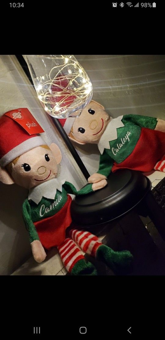 personalized plus Christmas elves  Always available