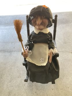 Vintage Rocking Witch Halloween