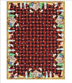 4 ft. x 6 ft. Red Christmas Washable Winter Festive Area Rug
