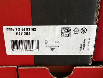 Hilti Concrete nail package.   New and open boxes