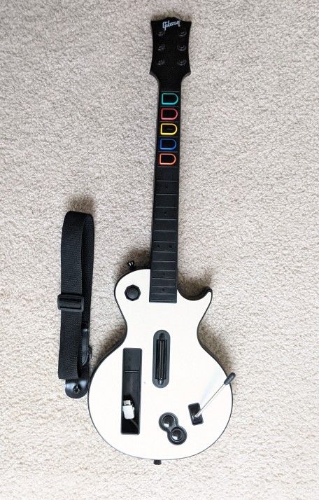 Wii Guitar Hero Guitar Red octane White Nintendo 