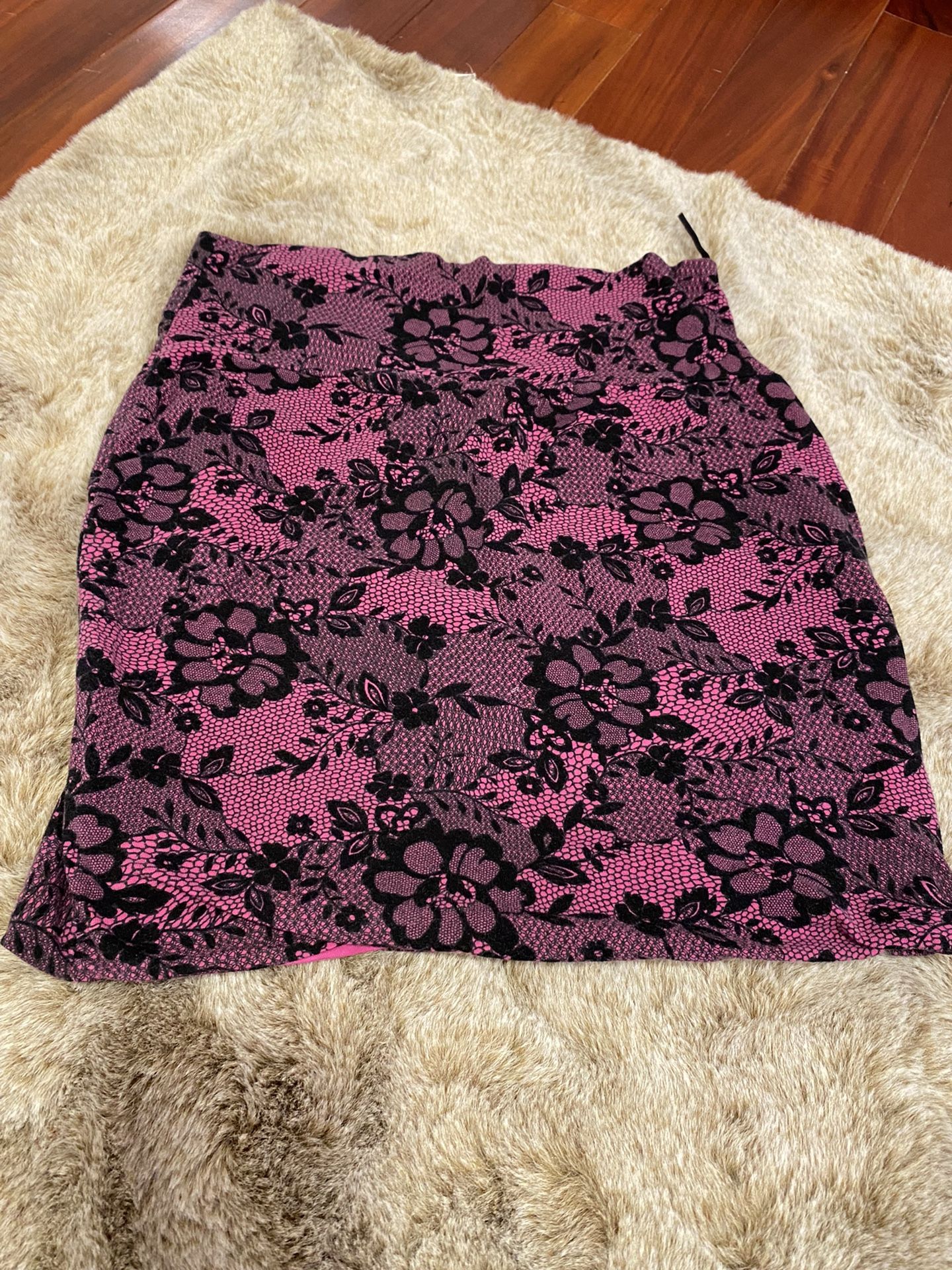 Pink Flower Skirt 