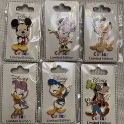 D23 Expo 2024 Mickey Mouse & Friends Cuties Series DSF DSSH LE 300 6 Pin Set