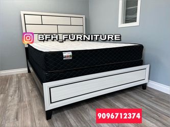 Queenn white plain with ortho Matres!!!!