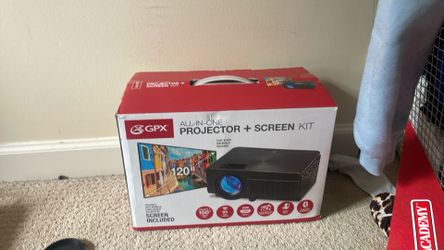 All in One Projector (Screen/Remote/Bluetooth)