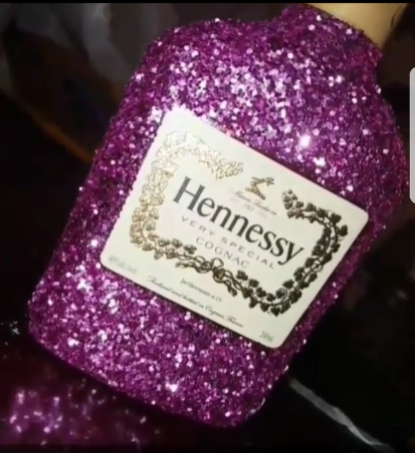 Pink Glitter Hennessy Bottle Best Pictures and Decription