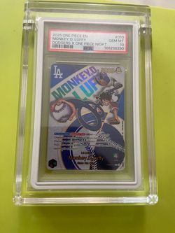 Dodgers 2025 one piece Luffy PSA 10