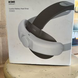 KIWI design Battery Head Strap Compatible with Meta Quest 3/Quest 3S, 6400 mAh Battery Pack Head Strap Accessories, Fast Charging & Reduce Face Stress