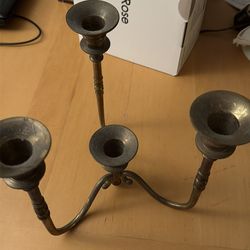 Brass 4 arms candle holder
