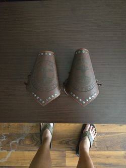 Leather Bracers/cuffs