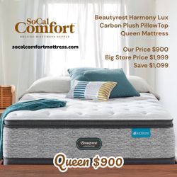 Beautyrest Harmony Lux Carbon Medium PillowTop Plush Queen Mattress