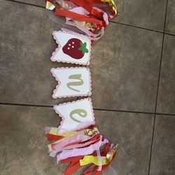 One Year Old High Chair Banner 