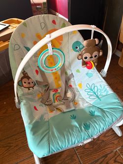Bright Starts Wild Vibes Infant-to-Toddler Rocker/Bouncer