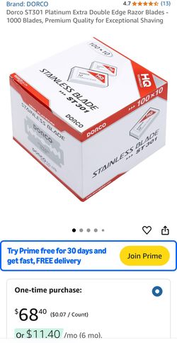 Dorco ST301 Platinum Extra Double Edge Razor Blades 