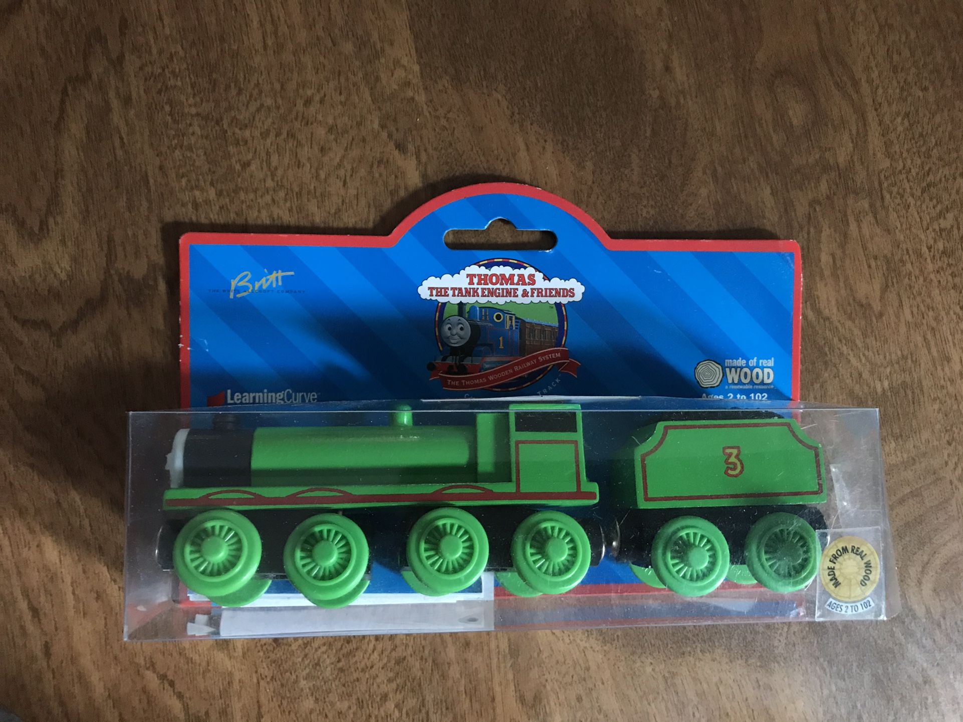 Learning Curve Thomas Wooden Railway Henry  1999 Brown Label