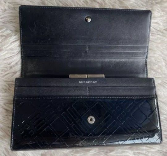 PRICED TO SELL Authentic Burberry Patent Leather Bifold Wallet