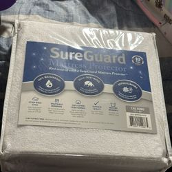 Cal King (13-16 in. Deep) SureGuard Mattress Encasement - 100% Waterproof, Bed