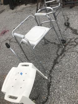 Walker cane bathtub chair potty no pot