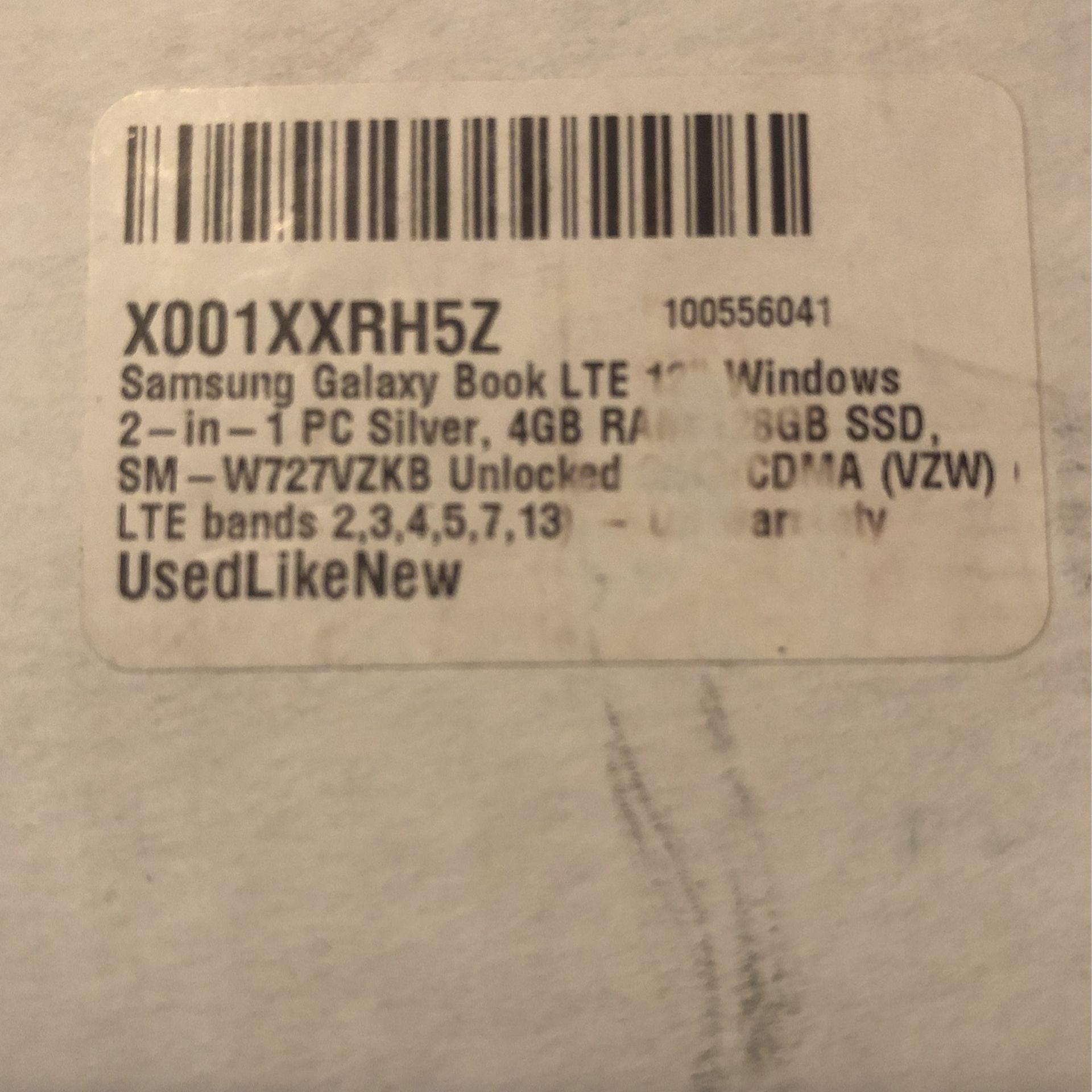 Samsung Galaxy Book LTE 12" Windows 2 en 1 PC plateado, 4GB RAM/128GB SSD, SM-W727VZKB desbloqueado GSM/CDMA (VZW) (bandas LTE 2, 3, 4, 5, 7, 13)