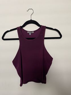 Charlotte Russe Purple Crop Tank Top