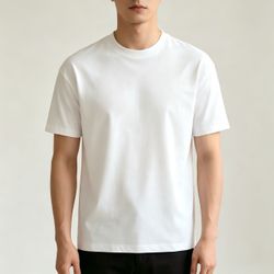 Plain White Crew Neck T-Shirt