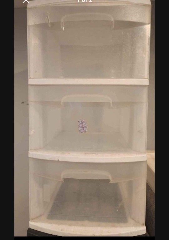 3 DRAWER plastic