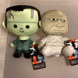 Monsters  FRANKENSTEIN And The MUMMY  Plush Stuffed Toys  
