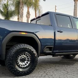 Kmc 445 Custom Black / Ring 17x9 8x180 +0 Offset With Toyo R/T Trail 37x12.50R17 Tires 🔥🔥🔥