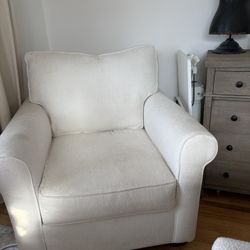 Living Spaces Zone Cream Arm Chair