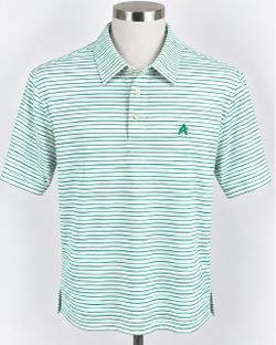 Peter Millar Summer Comfort Polo Men’s L White Green Stripe Adare Manor Golf