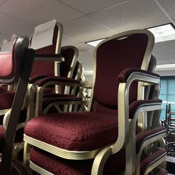 Vintage Red Theater Chairs