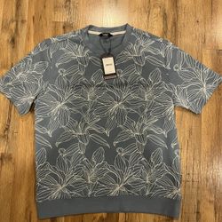 Ben Sherman Floral Smoke Blue Shirt 