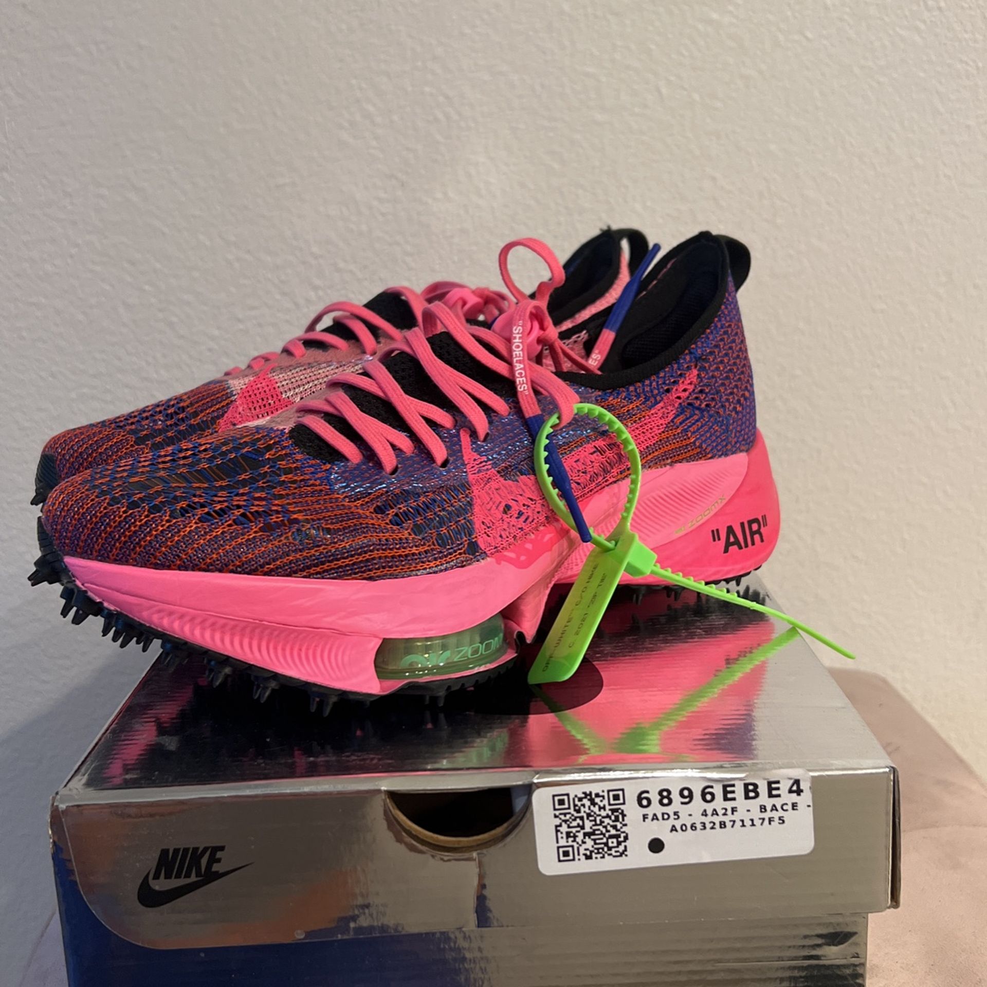 Nike x Off-White Air Zoom Tempo NEXT% “Pink Glow” Men’s Size 11.5 Running Shoes Nike × Off-White Used Off White Nike Air Zoom Tempo Next  main image 4