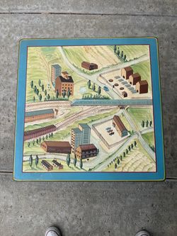 Vintage Hand-Painted Mid-Century Child's Play Table