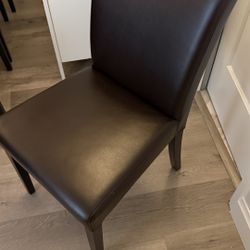 Beautiful Dark Brown Leather Chairs