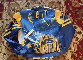 CHALK LINE STARTER FANIMATION LOS ANGELES RAMS Jacket Blue NEW L Vintage 80s