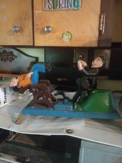 Vintage Cast Iron Dentist Mechanical Bank