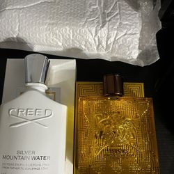 Creed Silver Mountain Water With Versace Eros Energy Both 100ml Creed Is Brand New Versace Is Barley Used Still Filled Almost To The Top