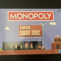 Super Mario Bros. Monopoly Collector’s Edition (New Factory Sealed)
