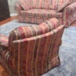 Sofa and Chair Living Room Set Stain Free Like New Super Comfortable