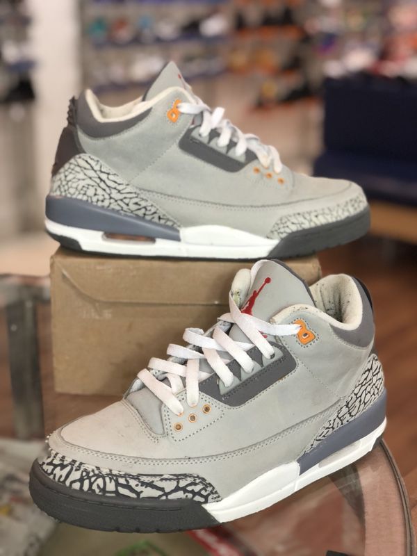 Cool grey 3s size 9