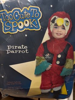 New, Baby Pirate Parrot Costume size 12-18 mos