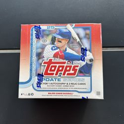2025 Topps Baseball Update Hobby Jumbo Box