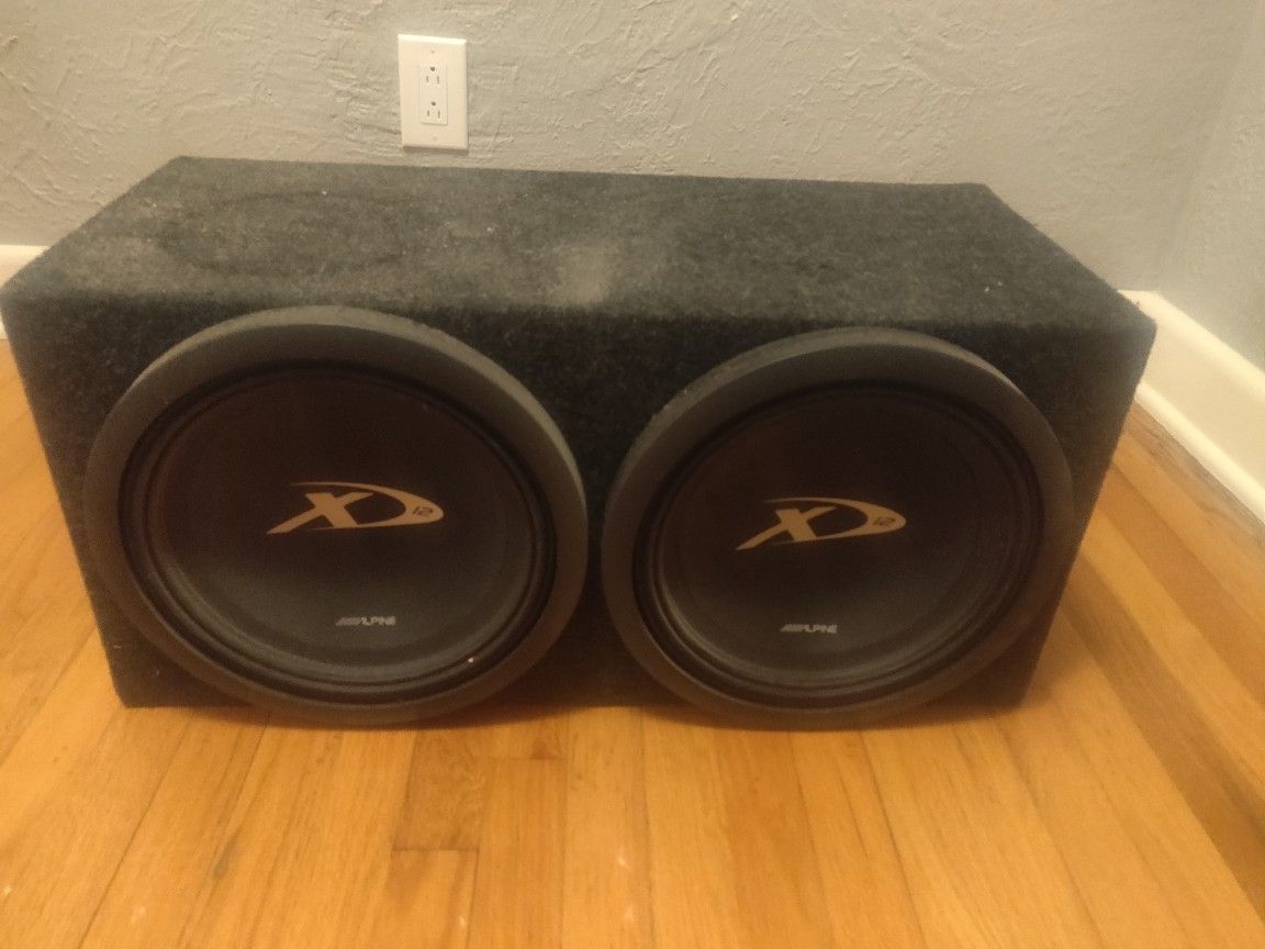 Two 12 Inch Alpine Type X Subwoofers for Sale in Virginia Beach, VA
