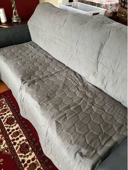 Gray Sofa Cover 74” x 78”..
