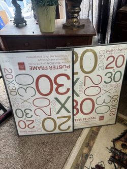 Two 20 x 30 poster frames