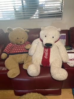 2 Large Stuffed Plush Bears
