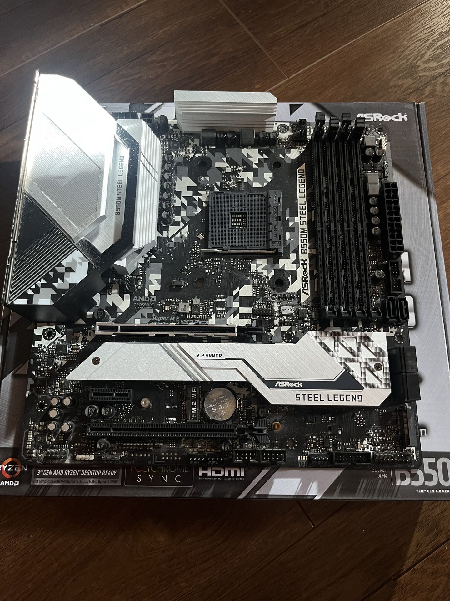 Asrock Steel Legend B550m Motherboard